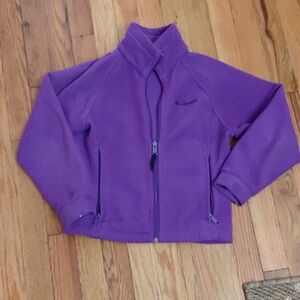 Columbia Girls Purple Fleece Jacket Sz 7/8